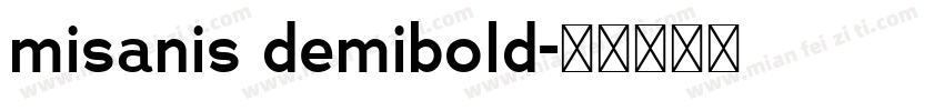 misanis demibold字体转换